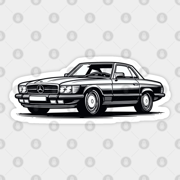 1971-1989 Mercedes-Benz SL Sticker by Haneman Group Threads